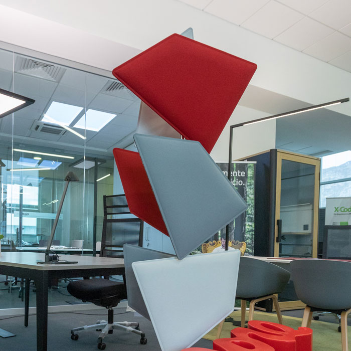 Nipe Design - soluzioni fonoassorbenti per il comfort acustico in ufficio