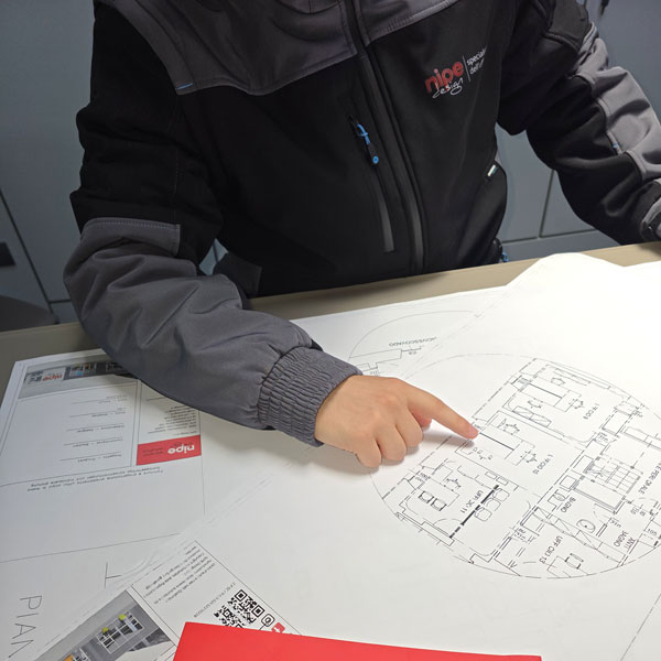 Nipe Design - sopralluogo e progettazione su misura per uffici