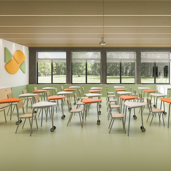 Aula didattica per ambiente scolastico